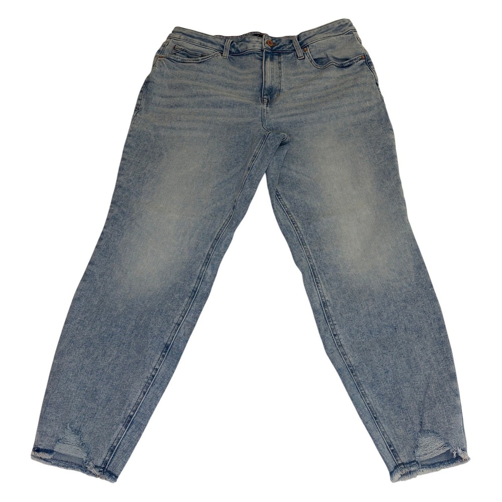 Edgely by Maurices High Rise Super Skinny Jeans Light Wash Blue 18 Short